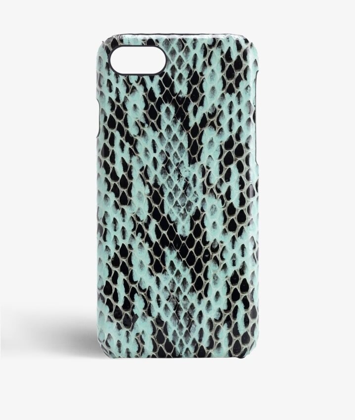 Image of The Case Factory Kuori iPhone SE 2022 Real Water Snake Aqua