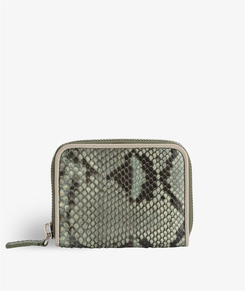 Image of The Case Factory Zip Wallet Python Moss