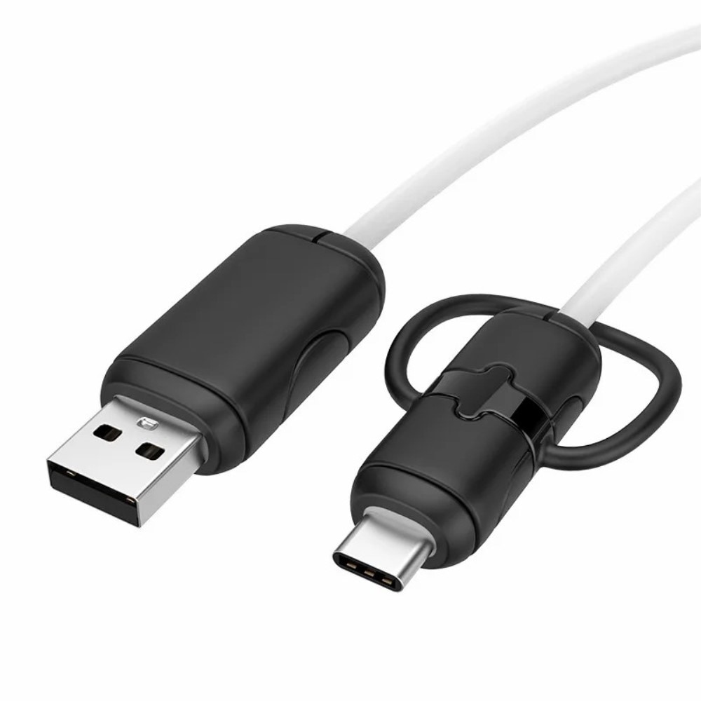 Kaapelisuoja USB-C ->USB-A-kaapeliin musta