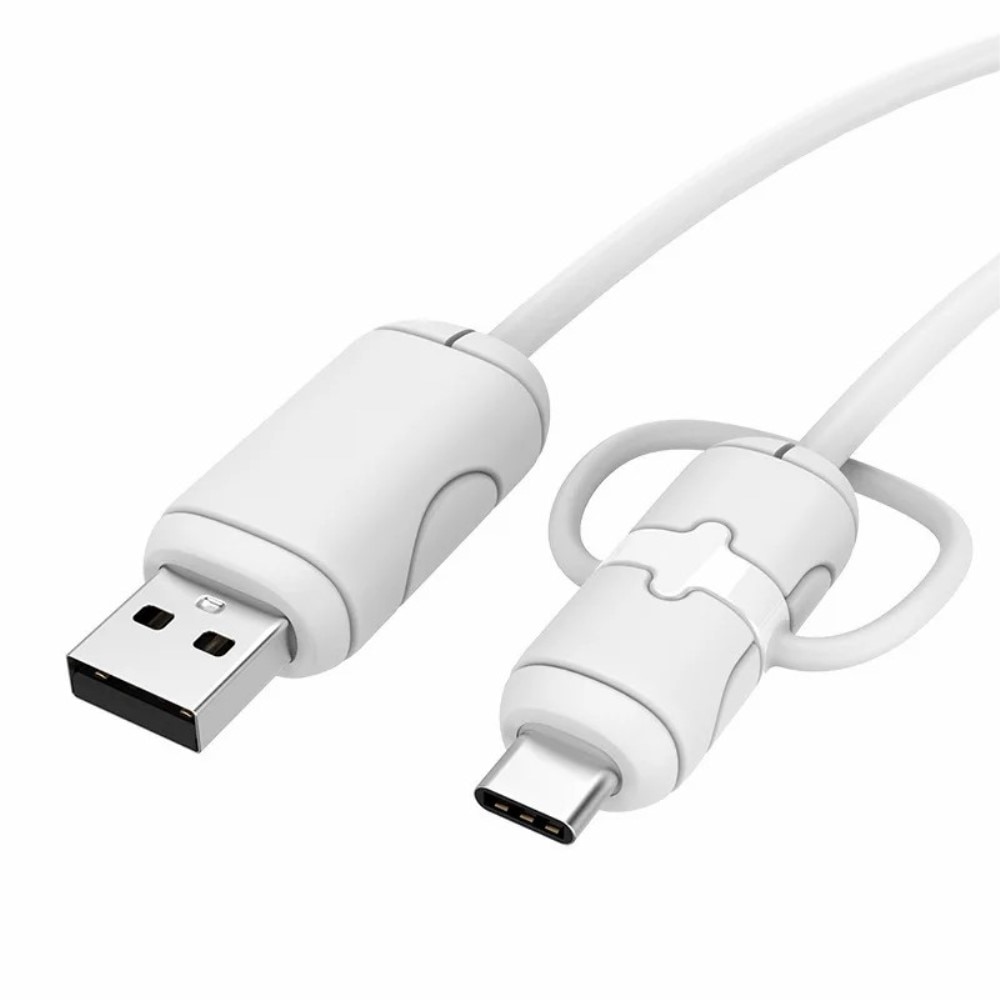 Kaapelisuoja USB-C ->USB-A-kaapeliin valkoinen