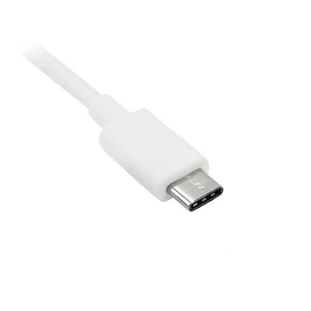 USB-kabel 3.1 Type C -> Type A 1m Valkoinen