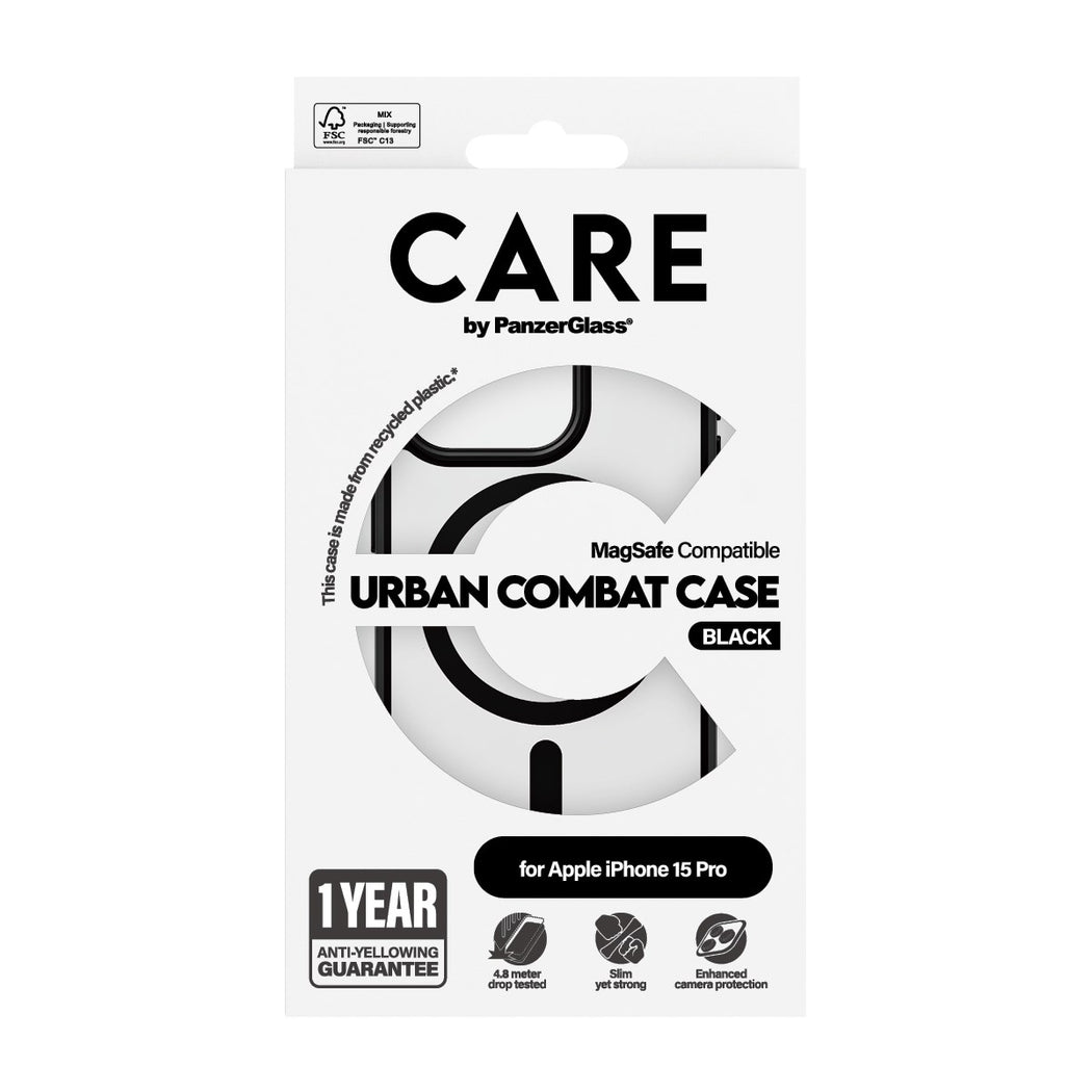 iPhone 15 Pro Urban Combat Case MagSafe musta