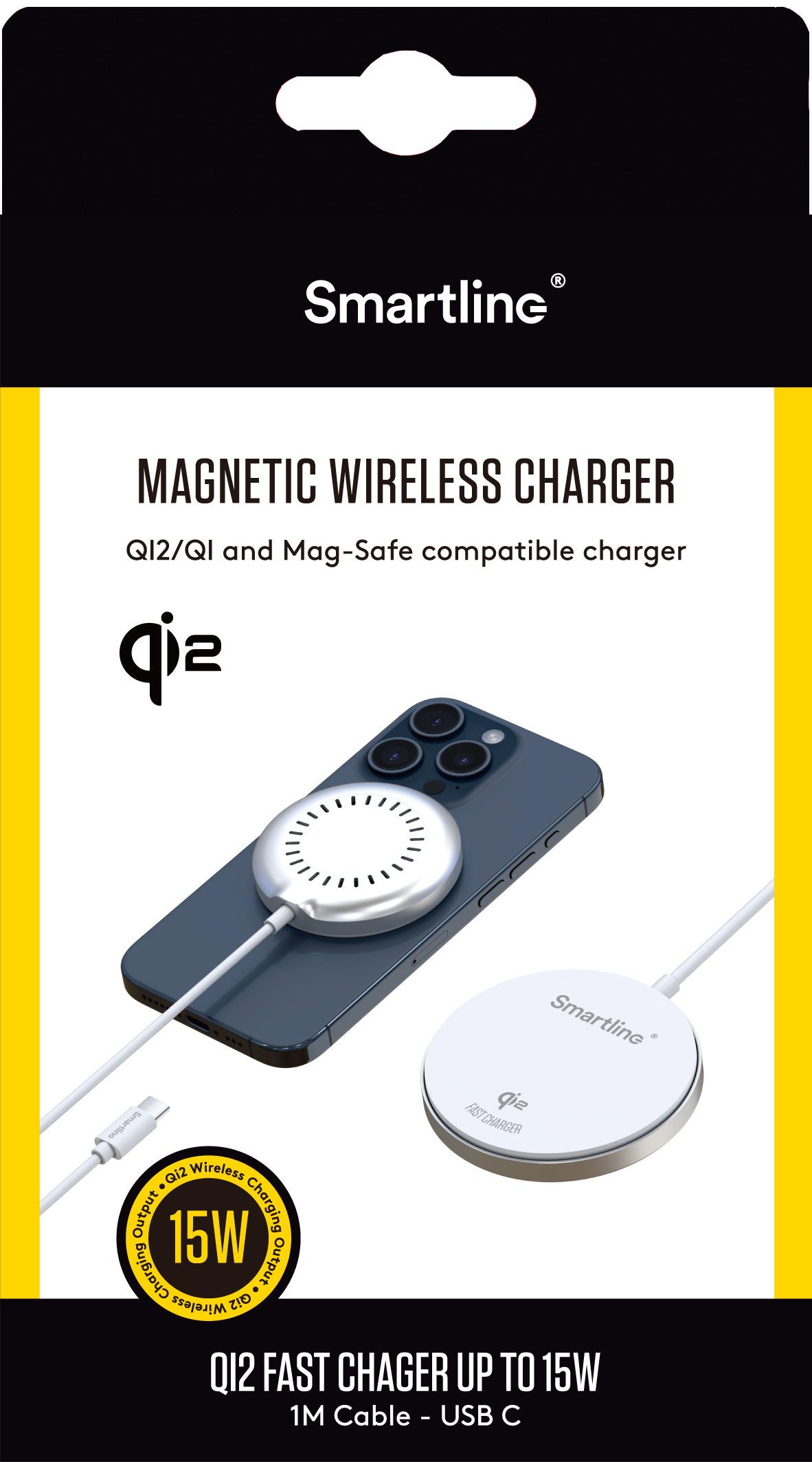 Wireless Qi2 Magnetic 15W valkoinen