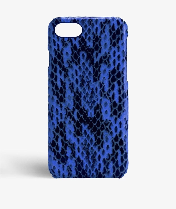 Kuori iPhone SE 2020 Real Water Snake Cobalt