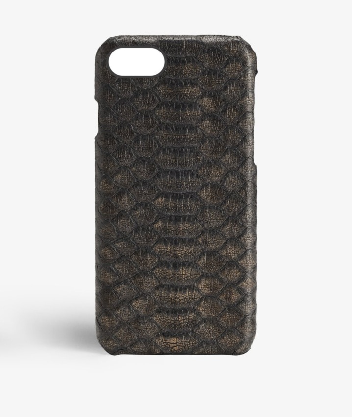 Kuori iPhone SE 2022 Real Python Black/Bronze