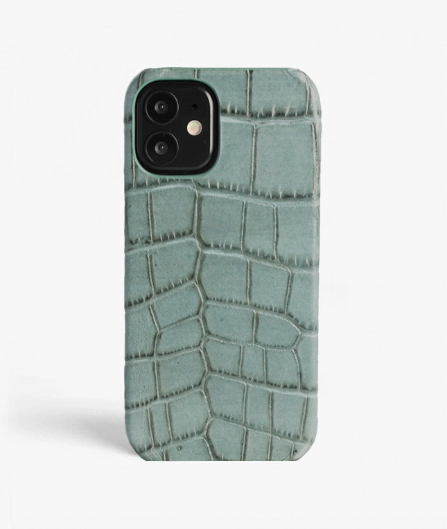 Kuori iPhone 13 Mini Croco Teal