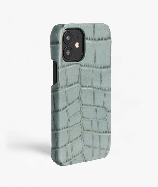 Kuori iPhone 13 Mini Croco Teal