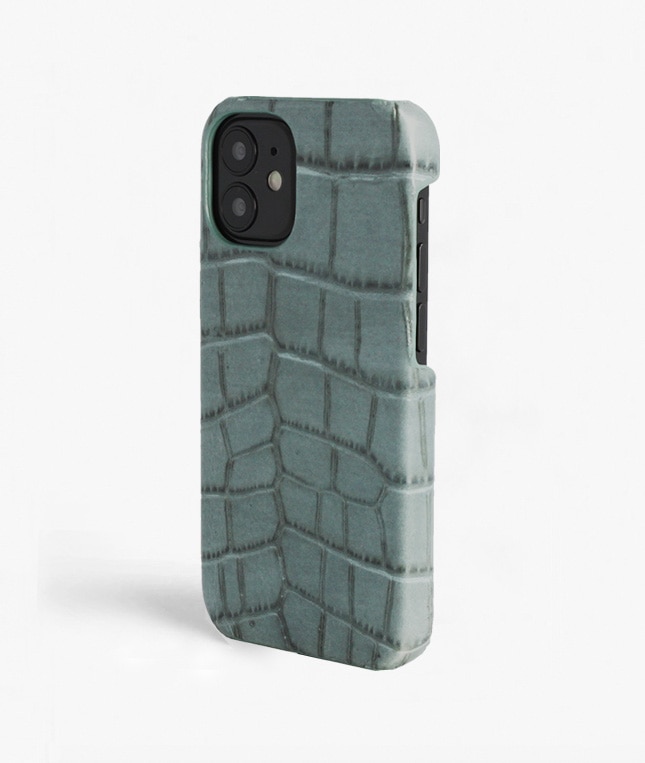 Kuori iPhone 13 Mini Croco Teal