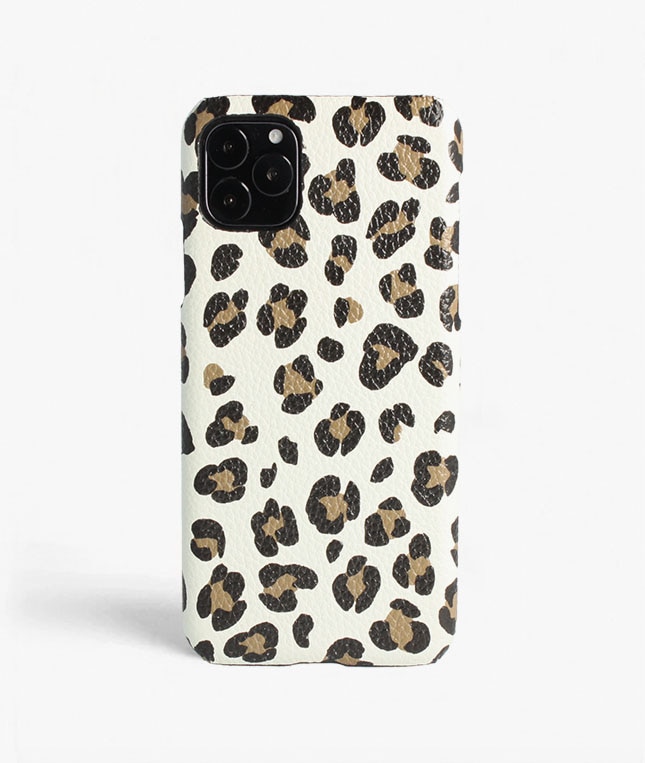 Kuori iPhone 11 Pro Max Leopardo Calf White