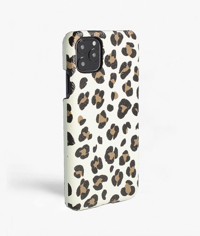 Kuori iPhone 11 Pro Max Leopardo Calf White