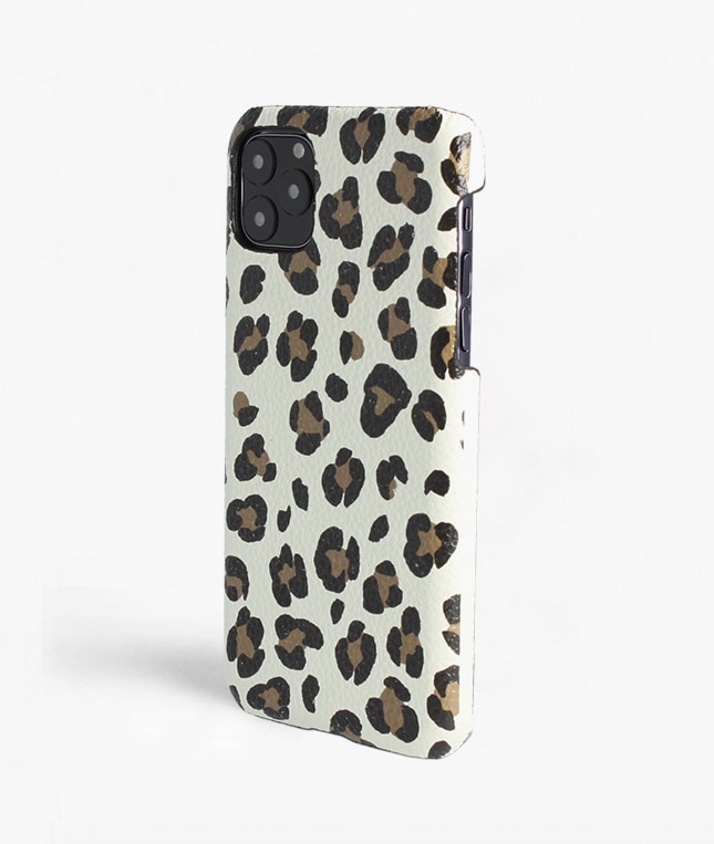 Kuori iPhone 11 Pro Max Leopardo Calf White