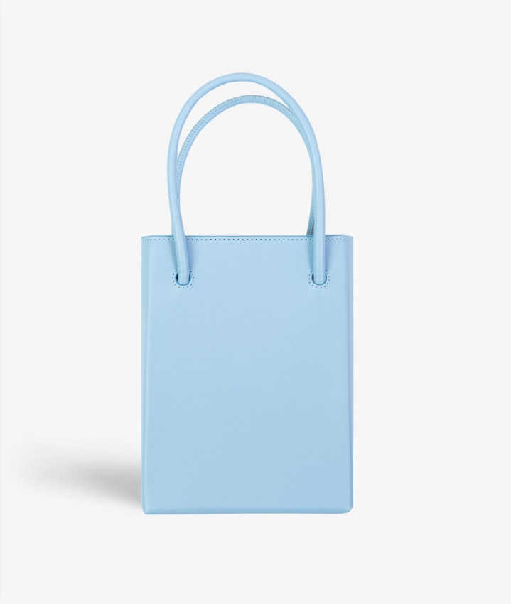 Essential Crossbody Laukku Smiley Vegetable Tanned Light Blue