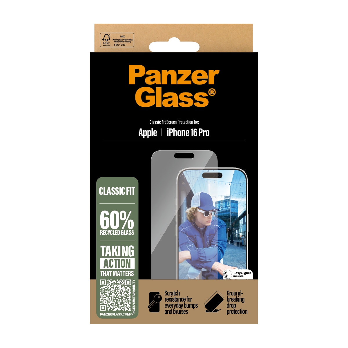 iPhone 16e Screen Protector (with EasyAligner) Classic Fit