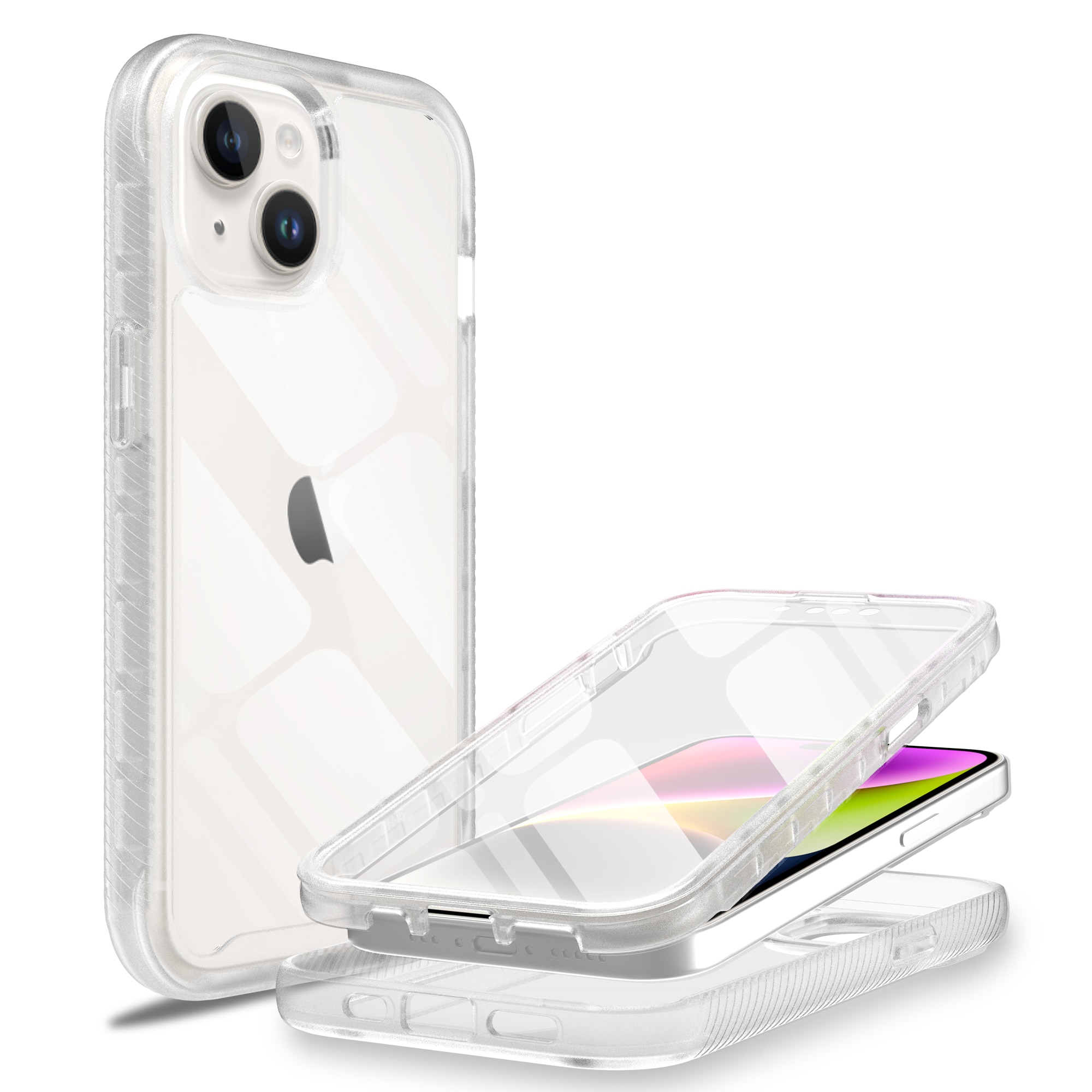 Full Protection Case iPhone 15 Plus kirkas