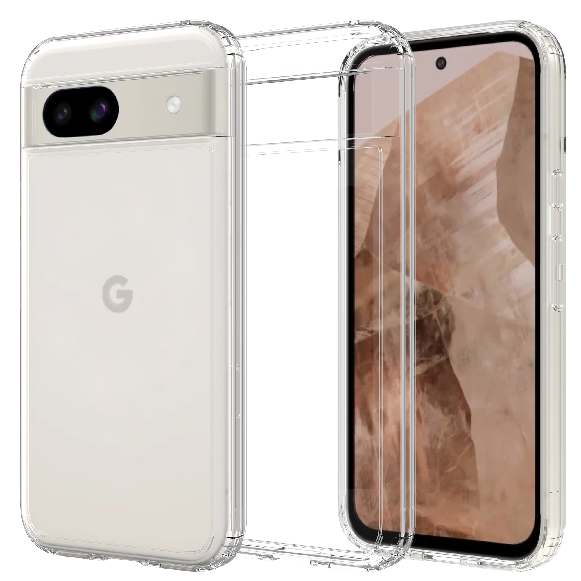 Crystal Hybrid Case Google Pixel 8a kirkas