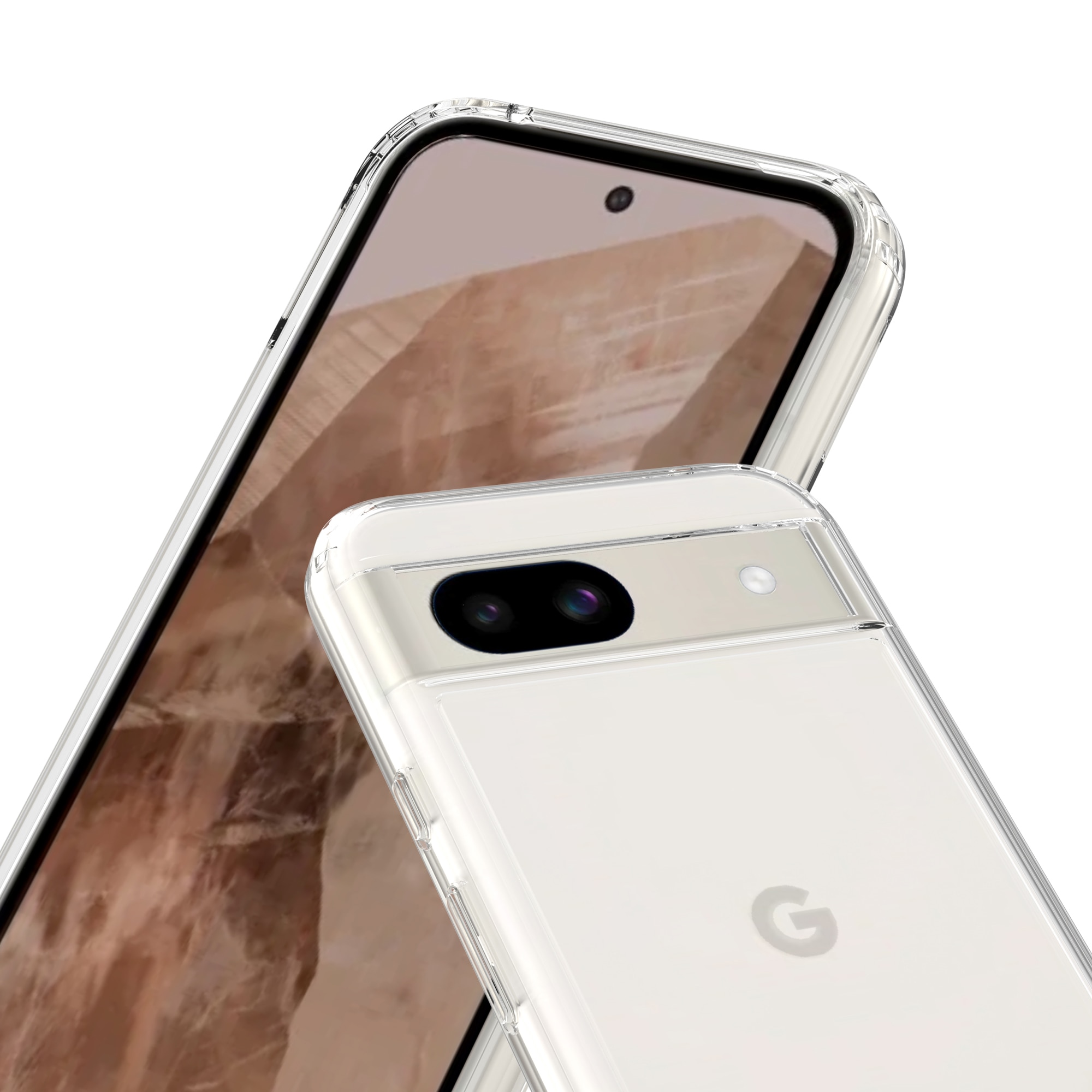 Crystal Hybrid Case Google Pixel 8a kirkas