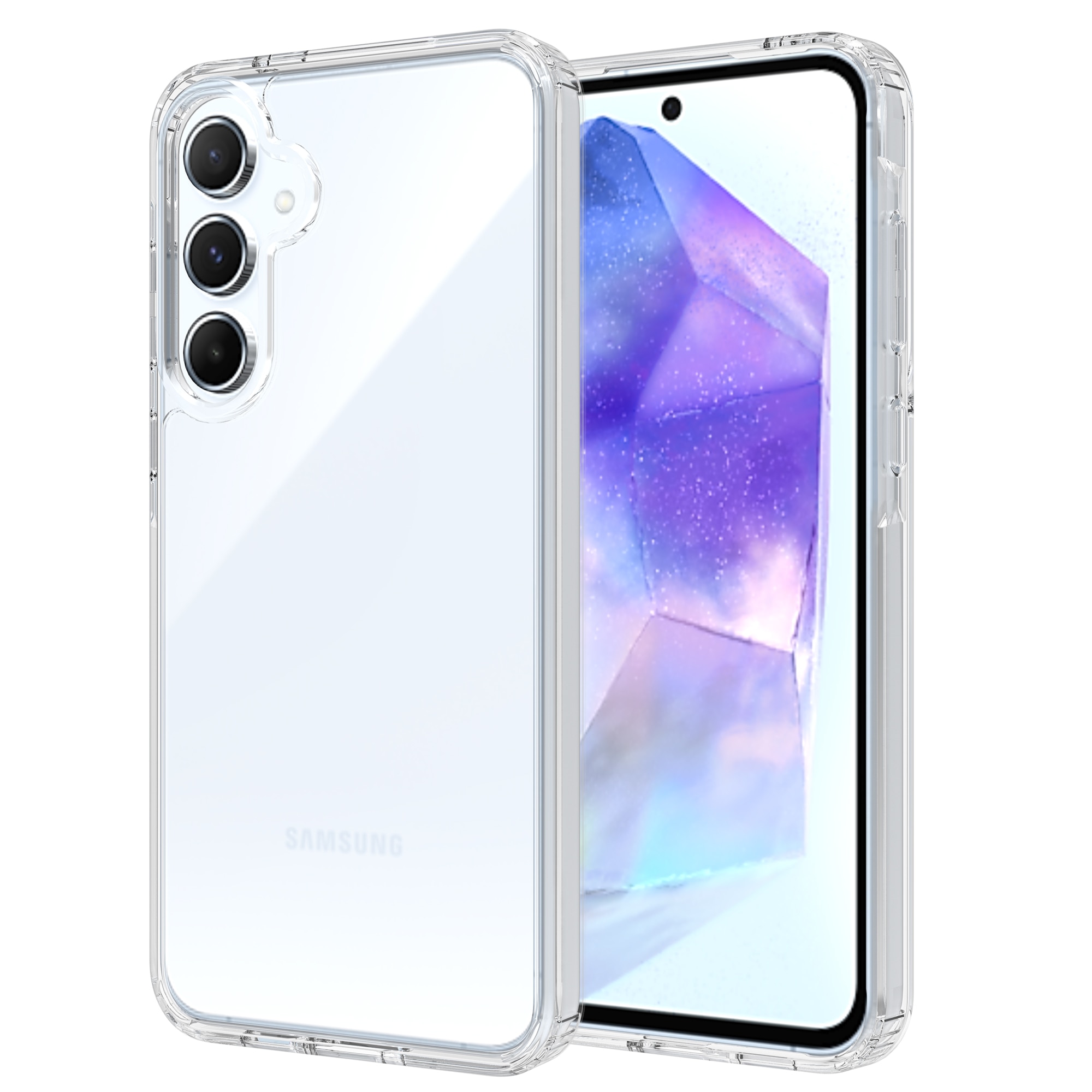 Hybridikuori Samsung Galaxy A55 läpinäkyvä