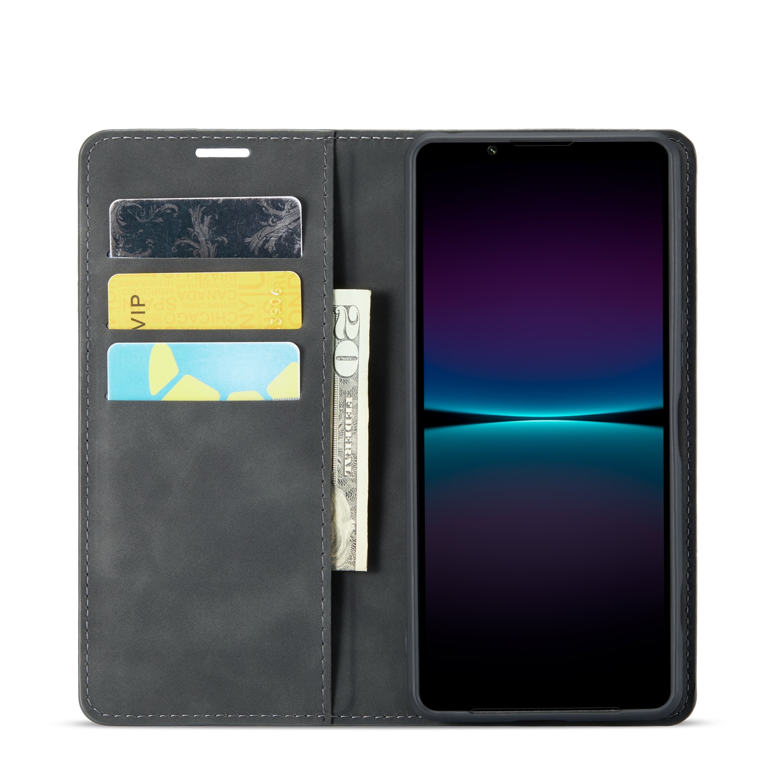 Sony Xperia 1 VI Slim Mobilfodral Musta