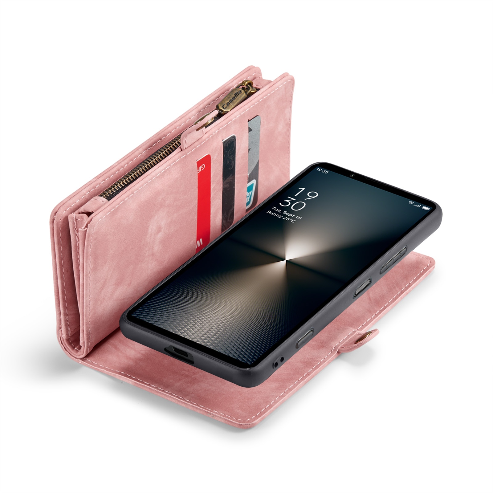 Multi-slot Suojakotelo Sony Xperia 10 VI vaaleanpunainen