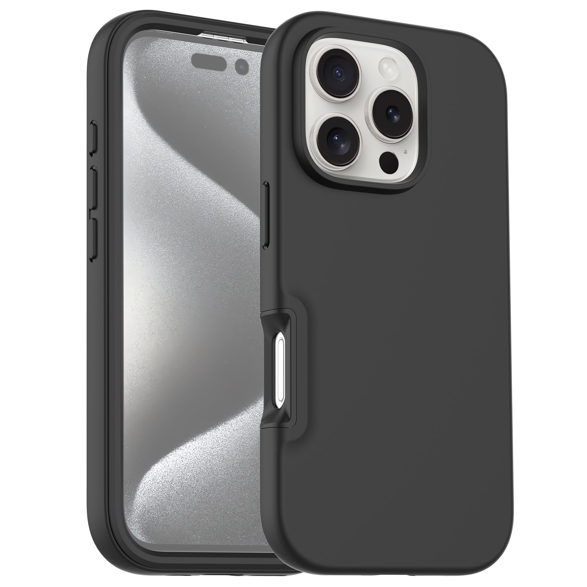 Full Protection Case iPhone 16 Pro musta