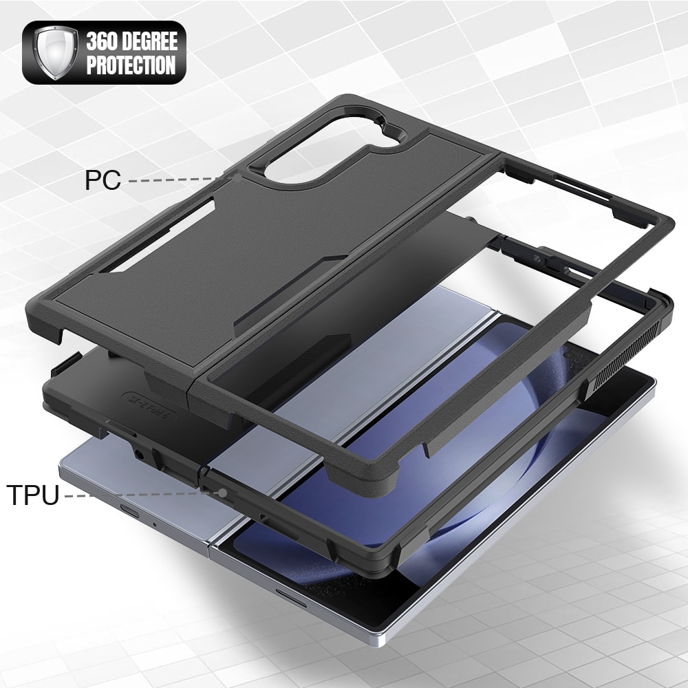 Off-road Hybridikuori Samsung Galaxy Z Fold 6 musta