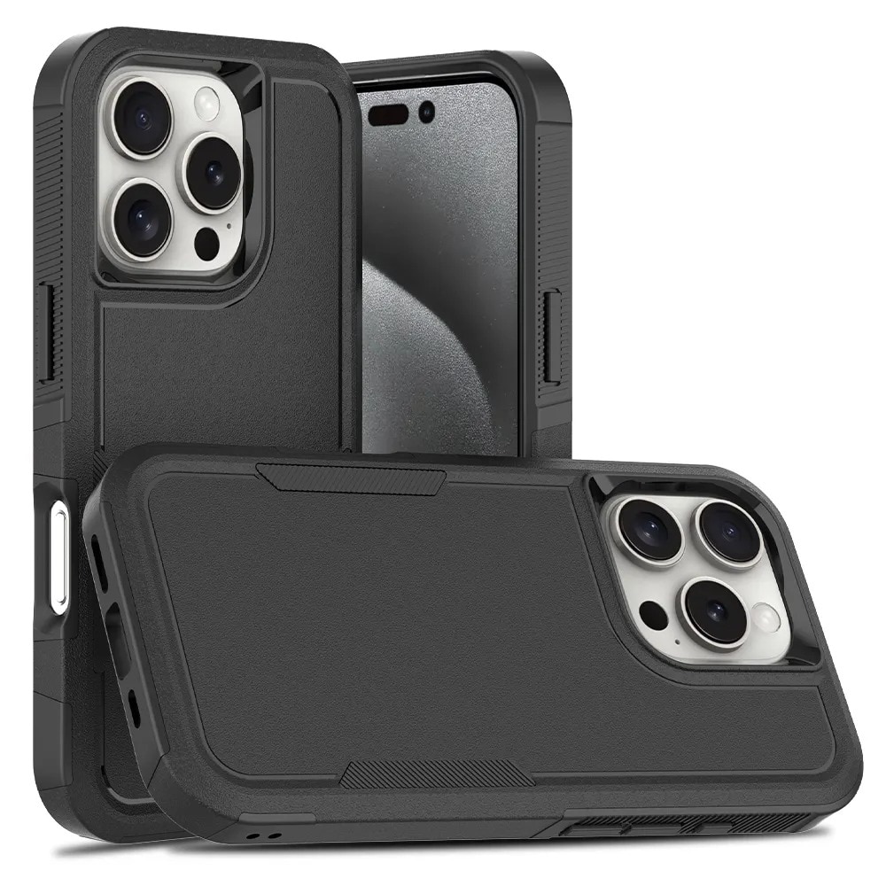 Off-road Hybridikuori iPhone 16 Pro musta