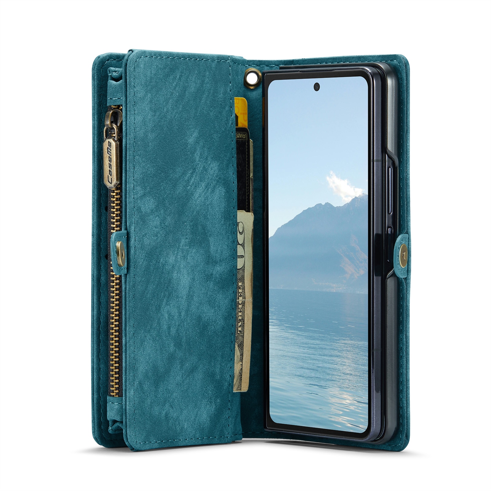 Multi-slot Suojakotelo Samsung Galaxy Z Fold 6 sininen