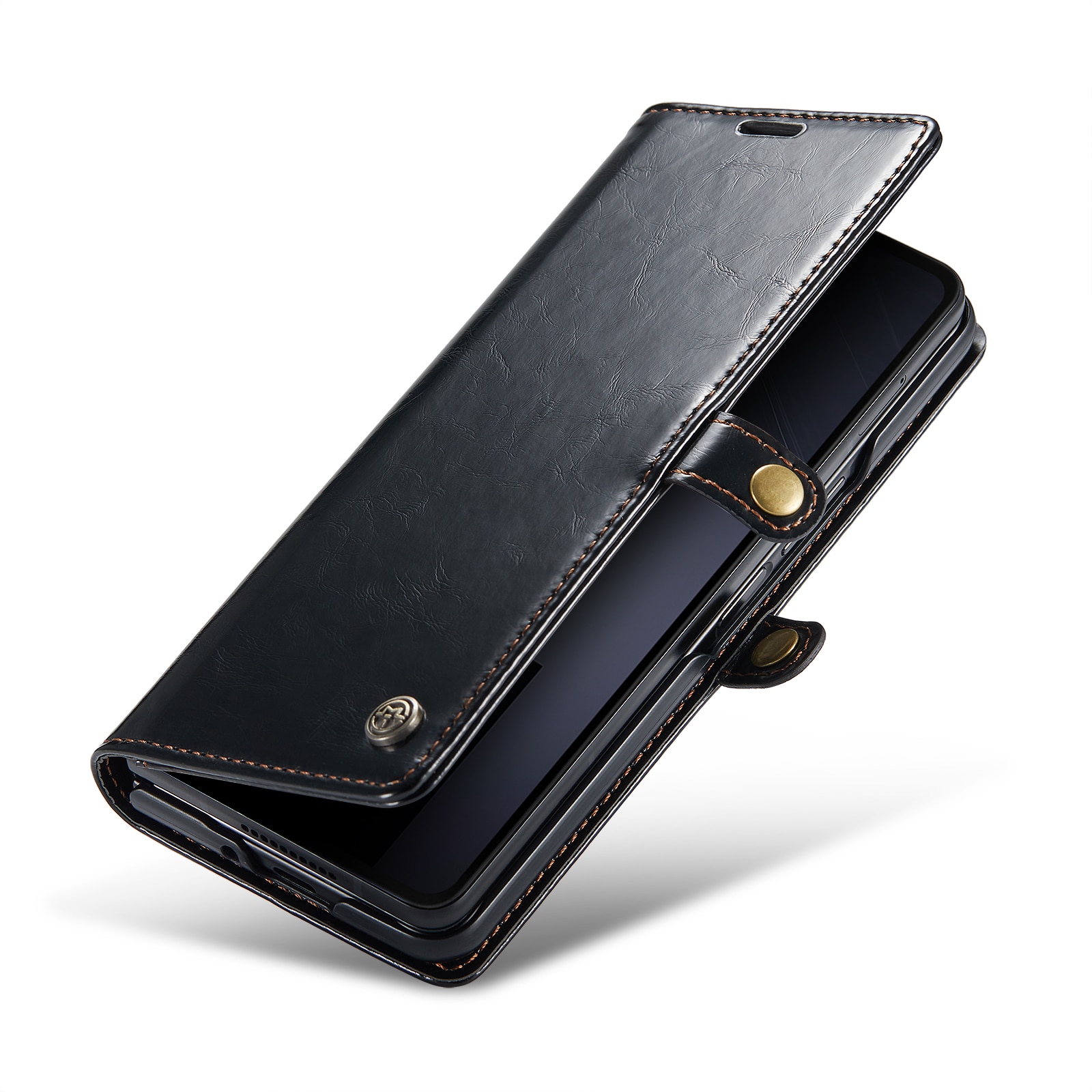 Leather Wallet Samsung Galaxy Z Fold 6 musta