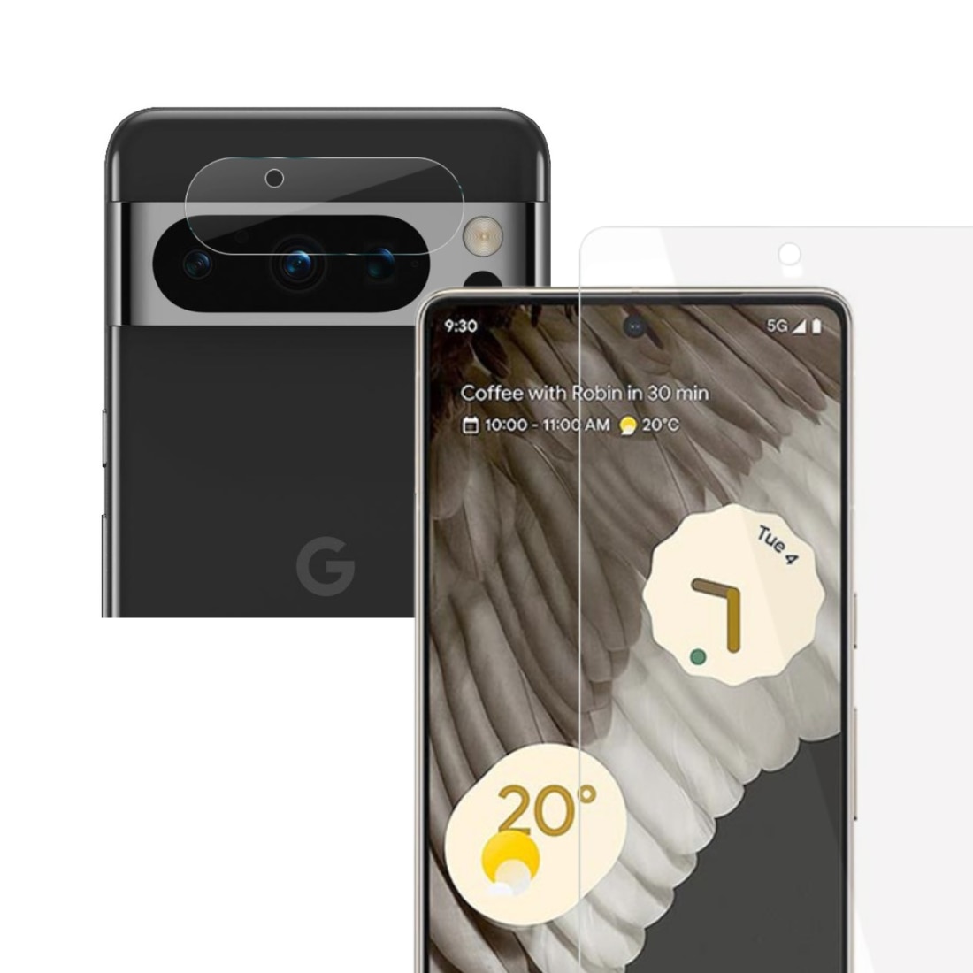 Google Pixel 8 Pro Näytön Panssarilasi ja Takakameroille