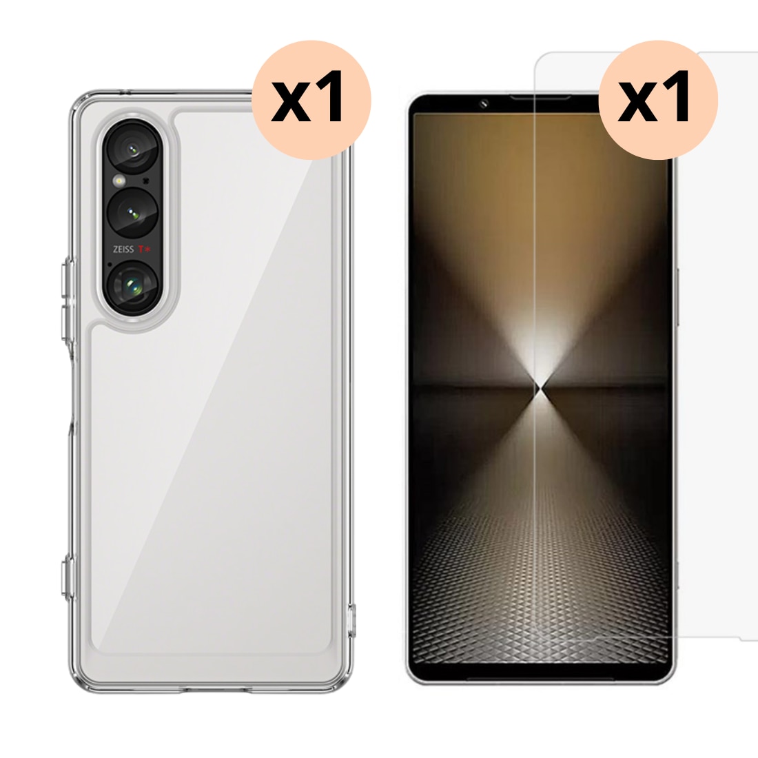 Sony Xperia 1 VI Setti Kuori ja Näytönsuoja