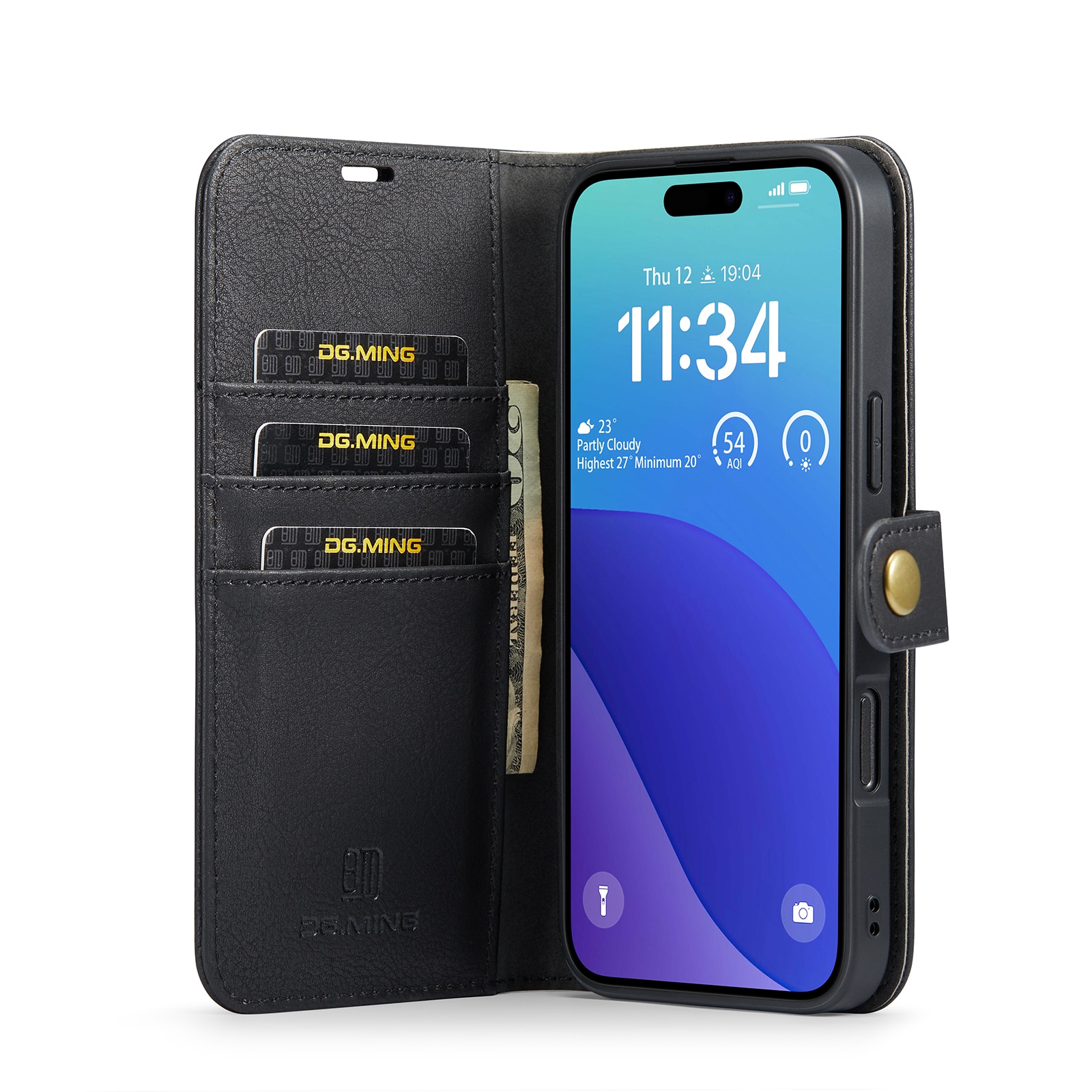 Magnet Wallet iPhone 16 Pro Max Black