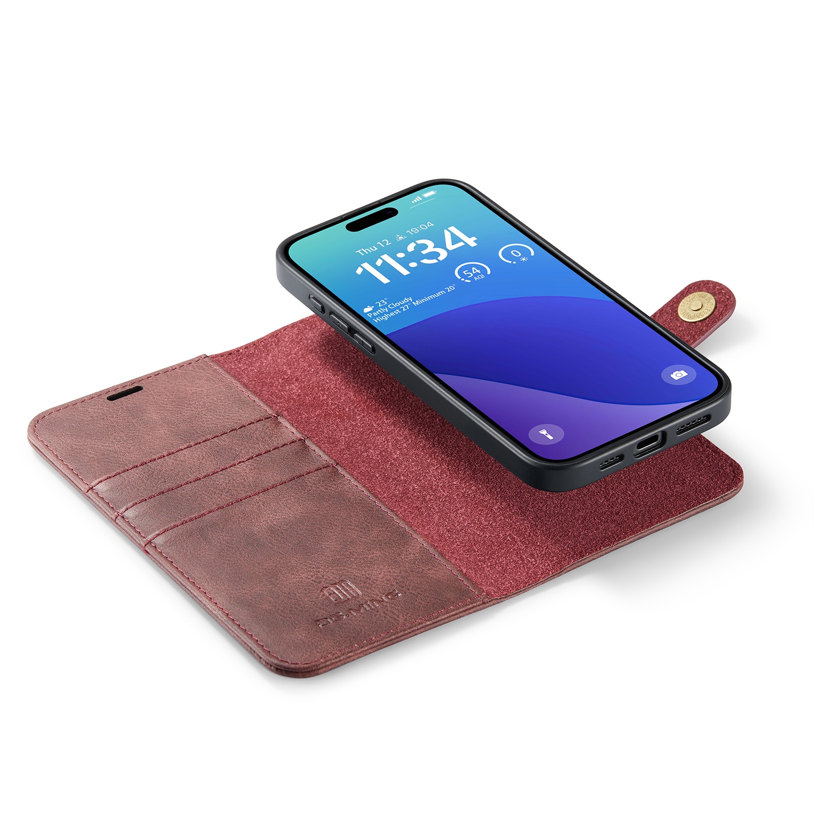 Magnet Wallet iPhone 16 Pro Red