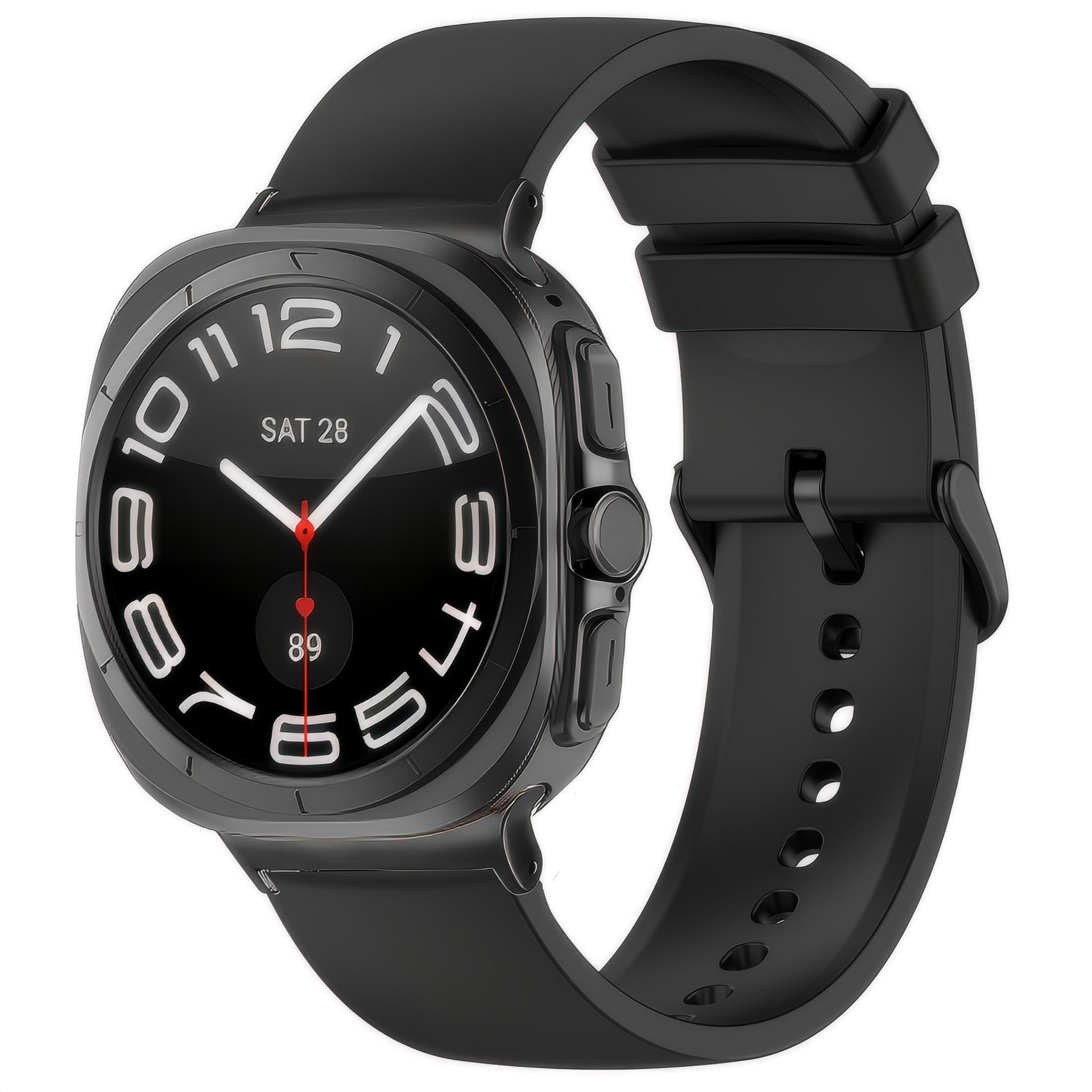 Silikoniranneke Samsung Galaxy Watch Ultra 47mm musta