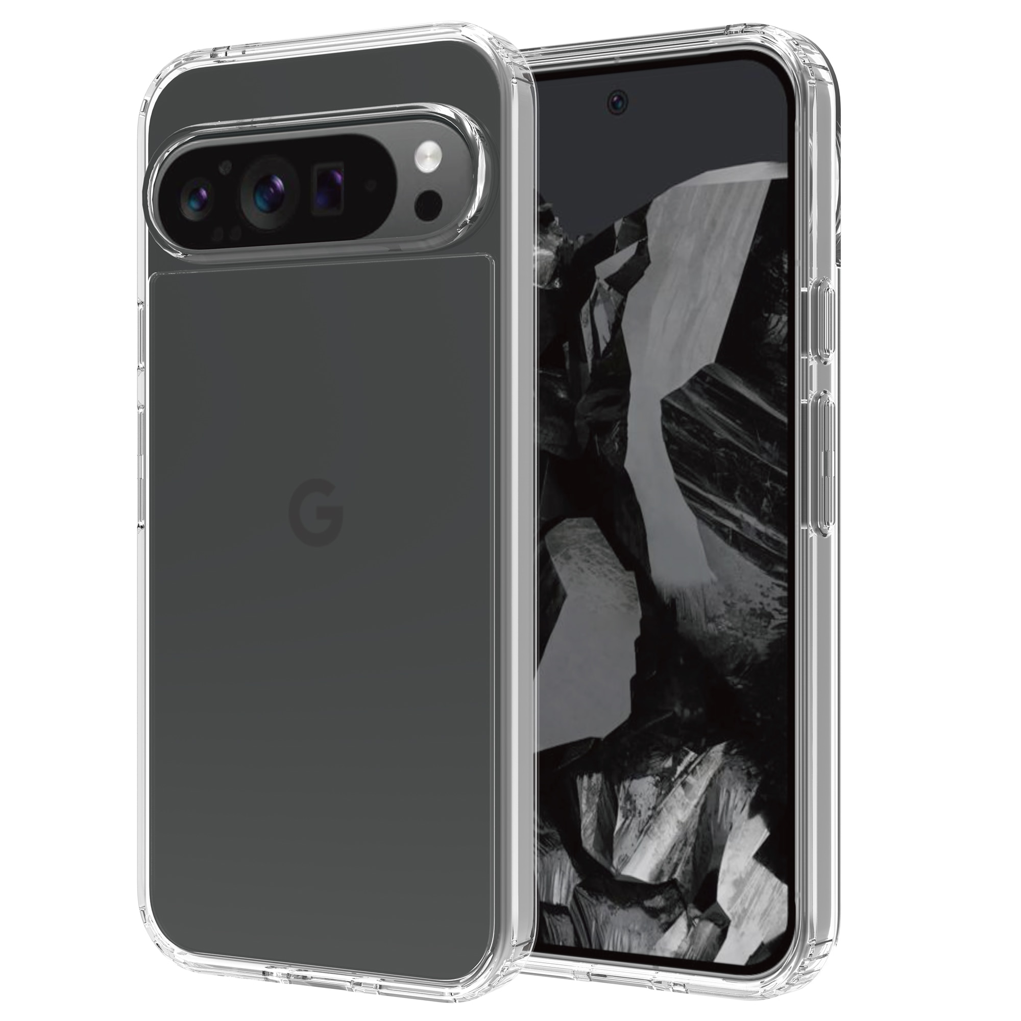 Crystal Hybrid Case Google Pixel 9 Pro XL läpinäkyvä