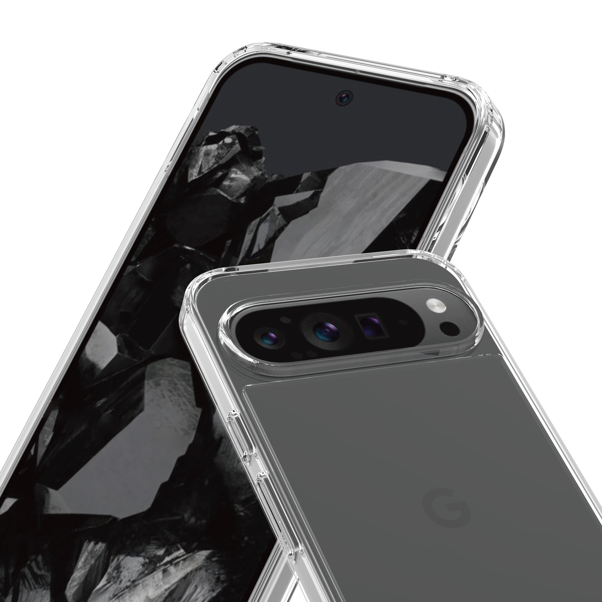 Crystal Hybrid Case Google Pixel 9 Pro XL läpinäkyvä