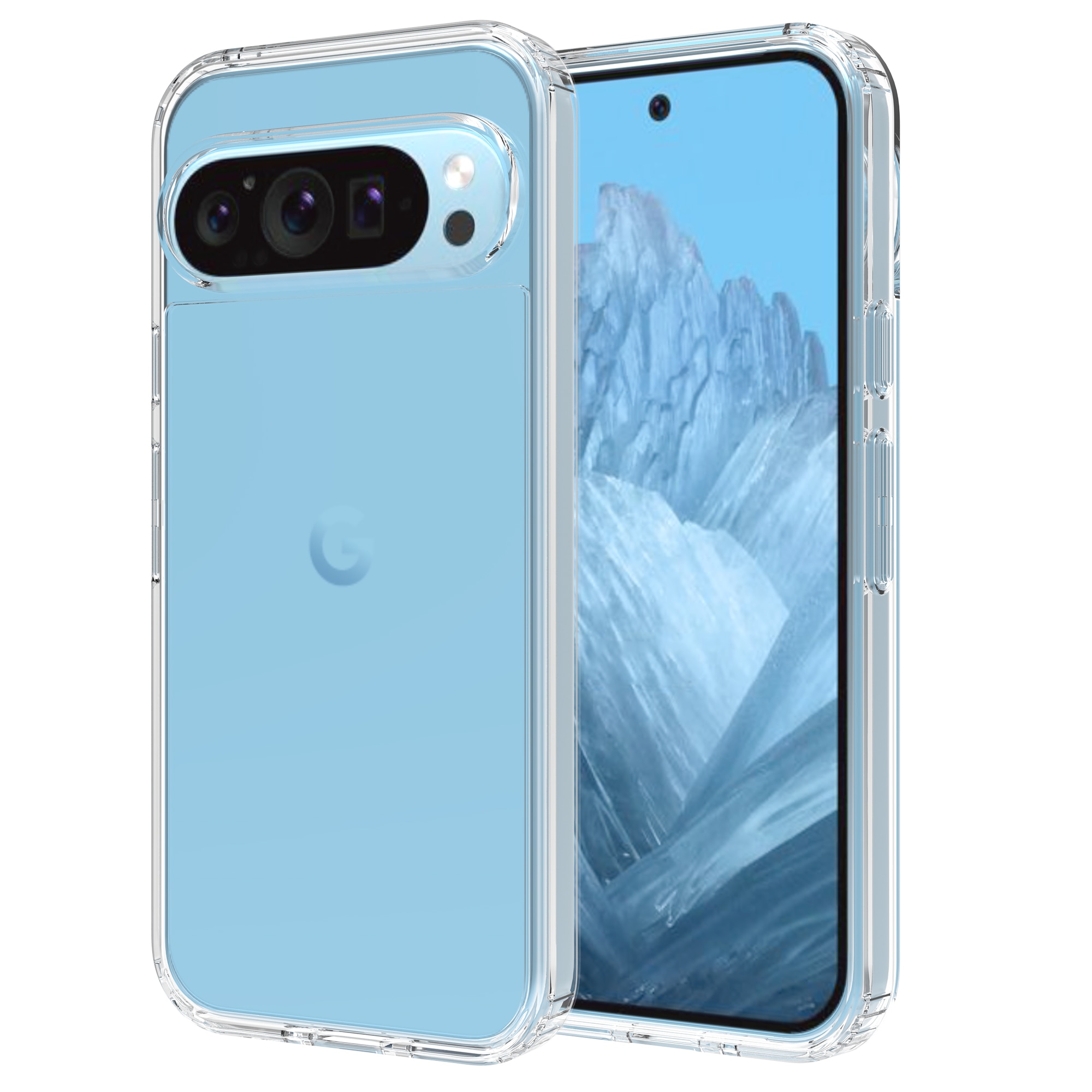 Crystal Hybrid Case Google Pixel 9 läpinäkyvä