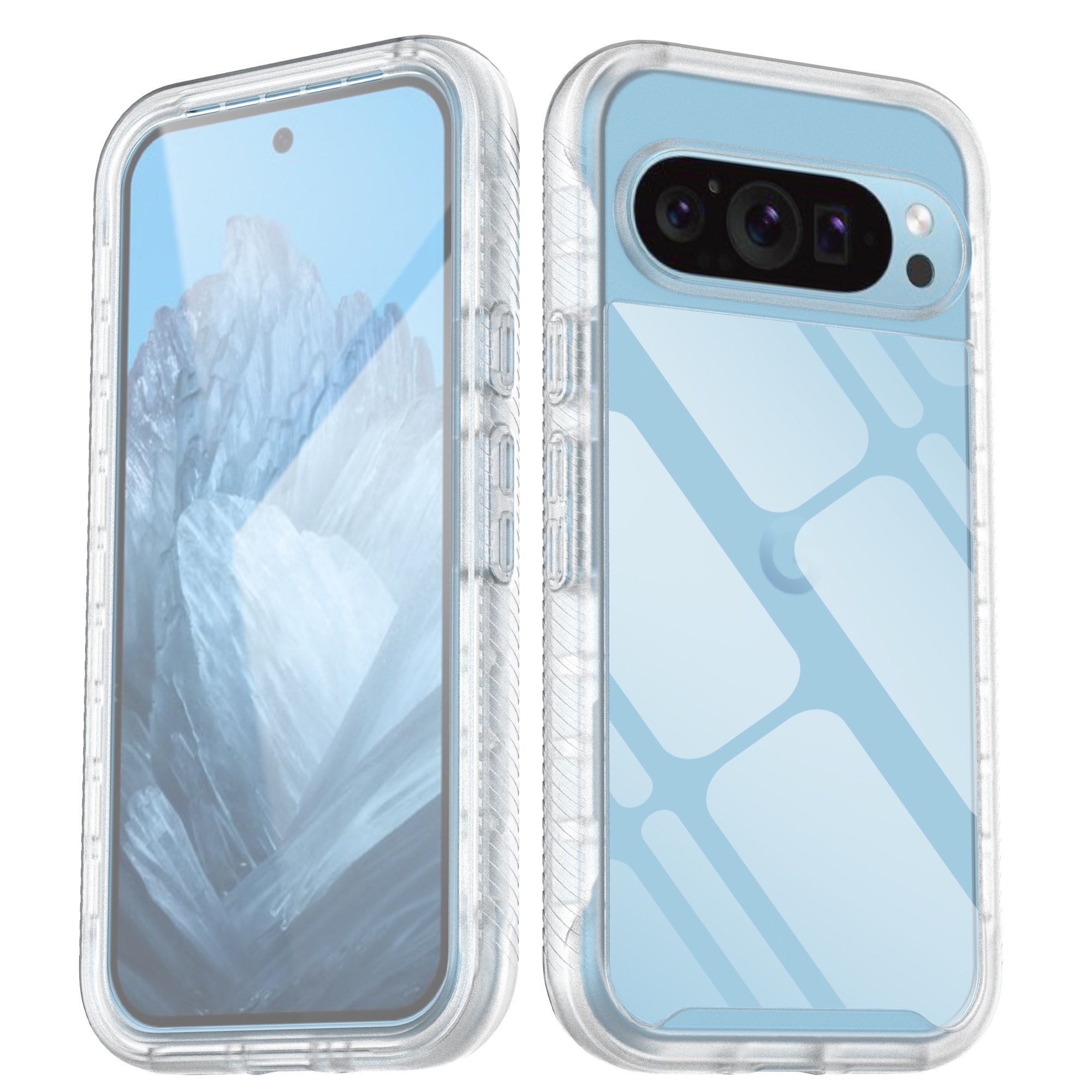 Full Protection Case Google Pixel 9 Pro kirkas