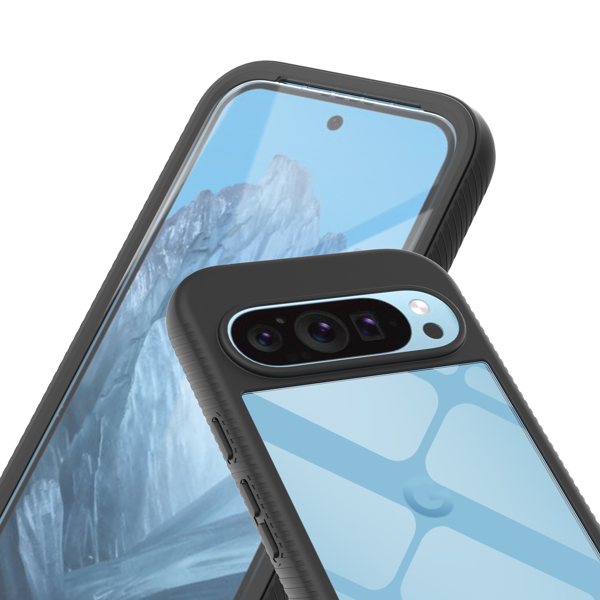 Full Protection Case Google Pixel 9 musta