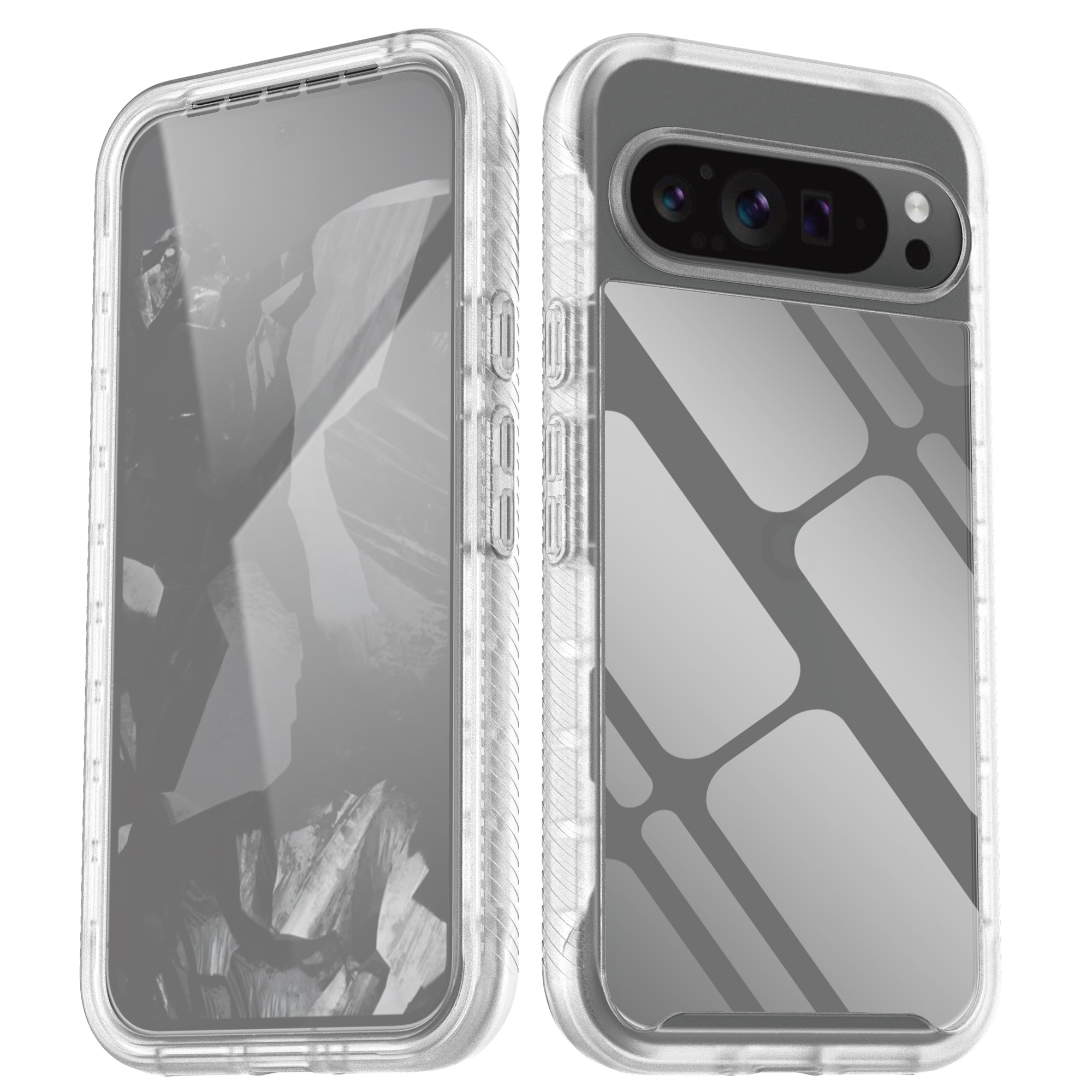 Full Protection Case Google Pixel 9 Pro XL kirkas