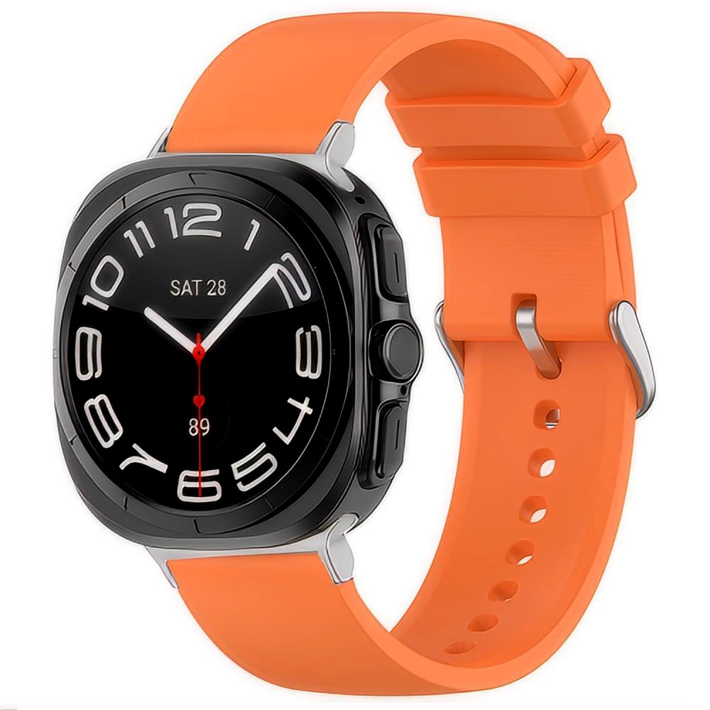 Silikoniranneke Samsung Galaxy Watch Ultra 47mm oranssi