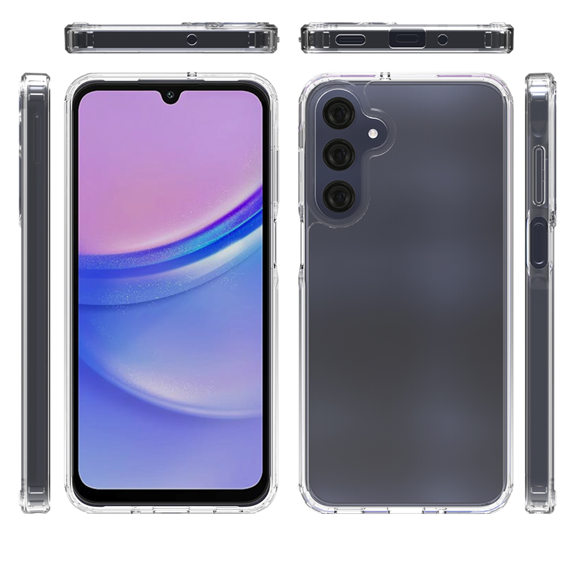 Hybridikuori Samsung Galaxy A16 läpinäkyvä