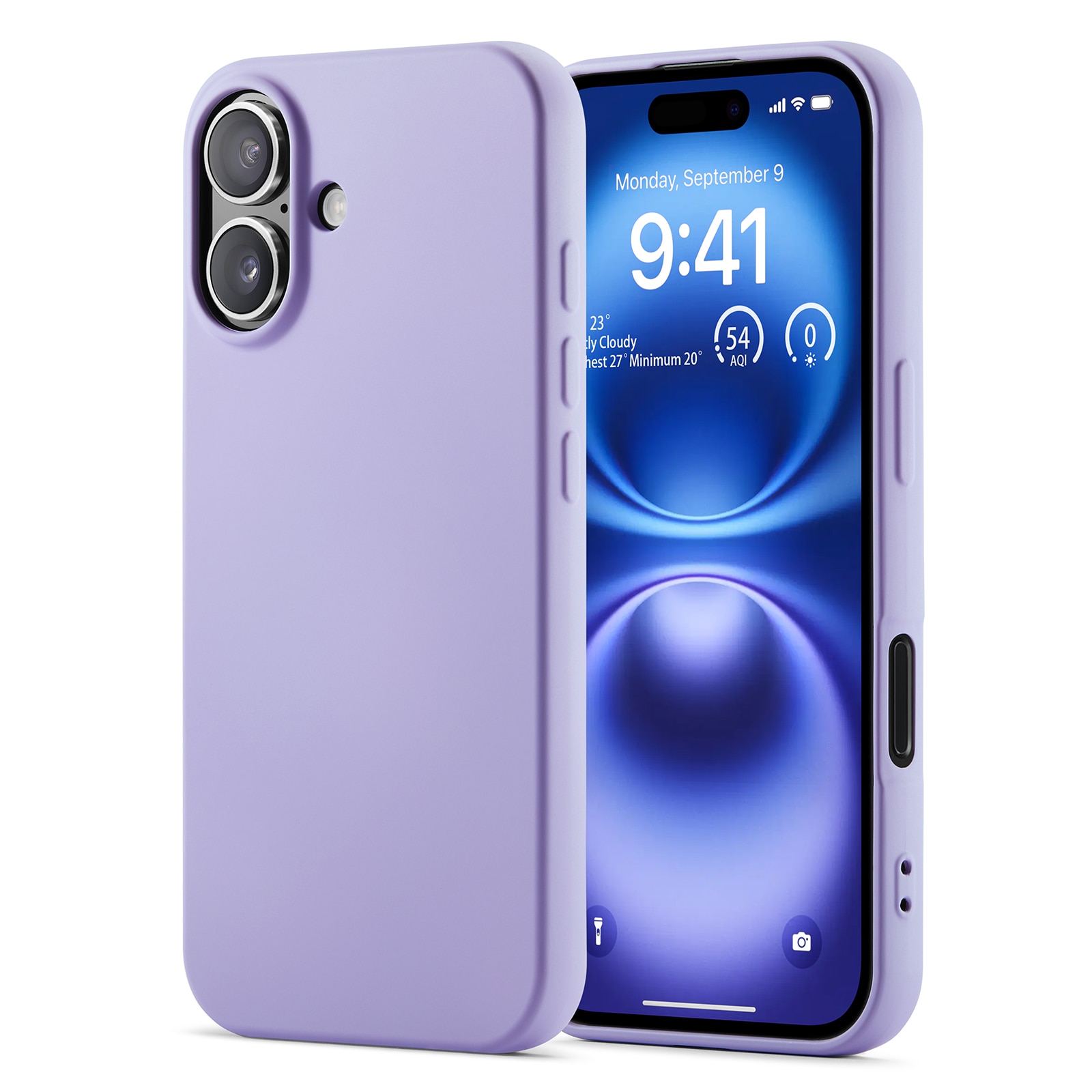 Iskunkestävä Kuori TPU iPhone 16 Pro Max Liila