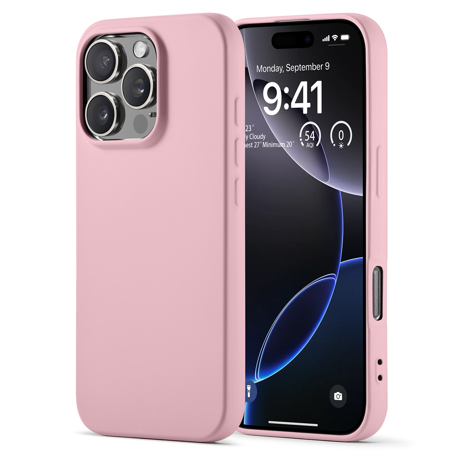 TPU suojakuori iPhone 16 Pro Vaaleanpunainen