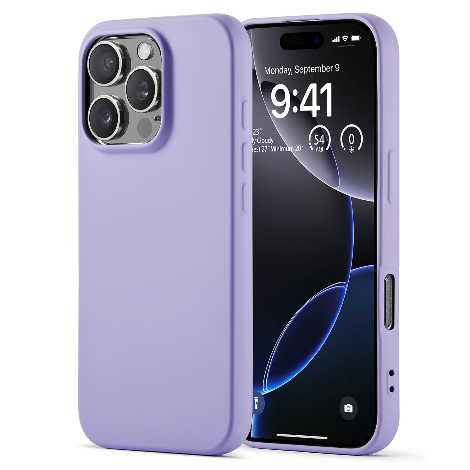 Iskunkestävä Kuori TPU iPhone 16 Pro Liila