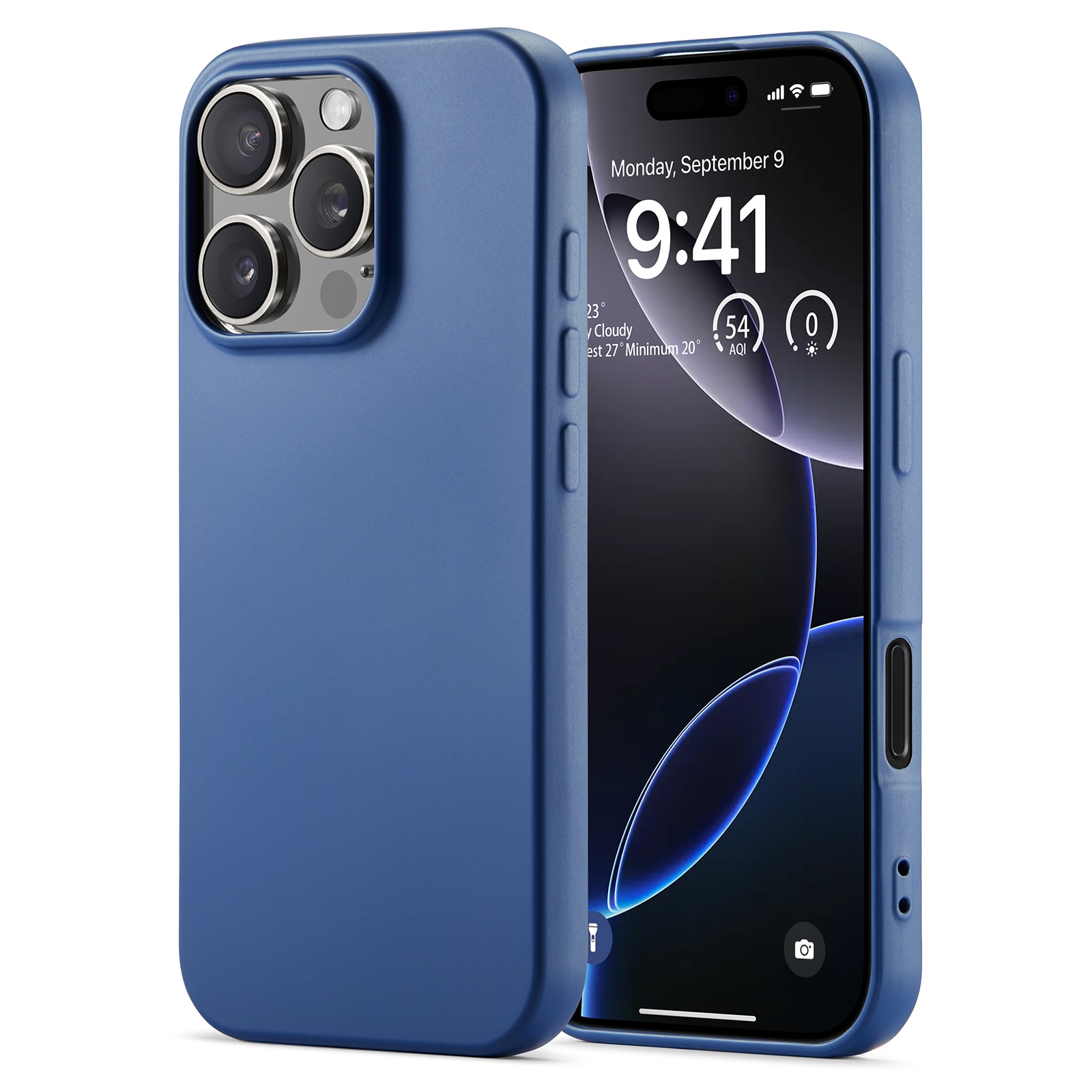 TPU suojakuori iPhone 16 Pro sininen