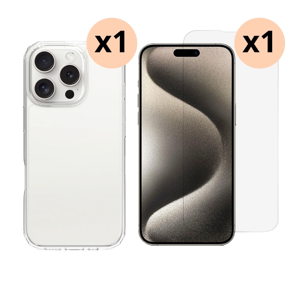 iPhone 16 Pro Setti Kuori ja Näytönsuoja