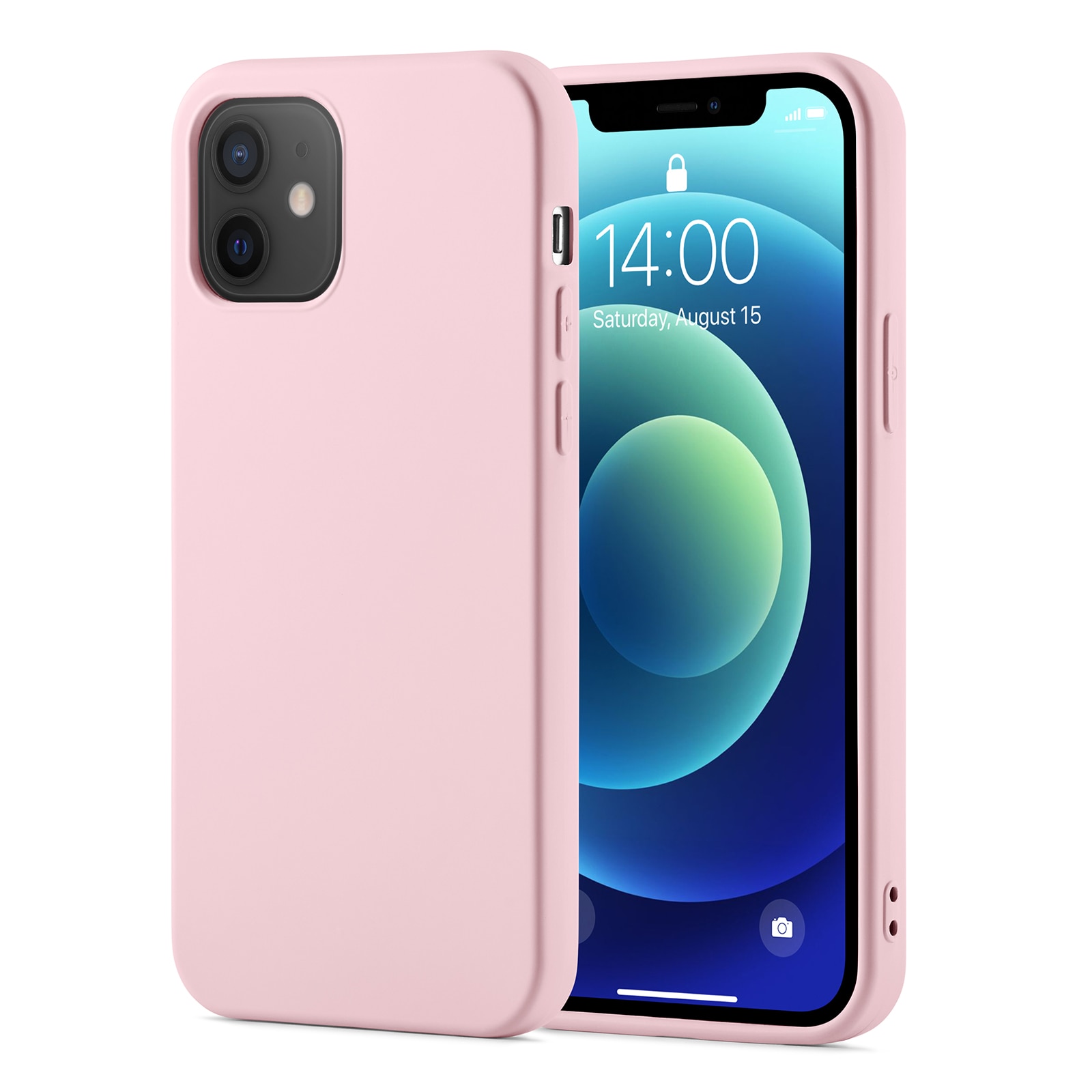 TPU suojakuori iPhone 12/iPhone 12 Pro Vaaleanpunainen