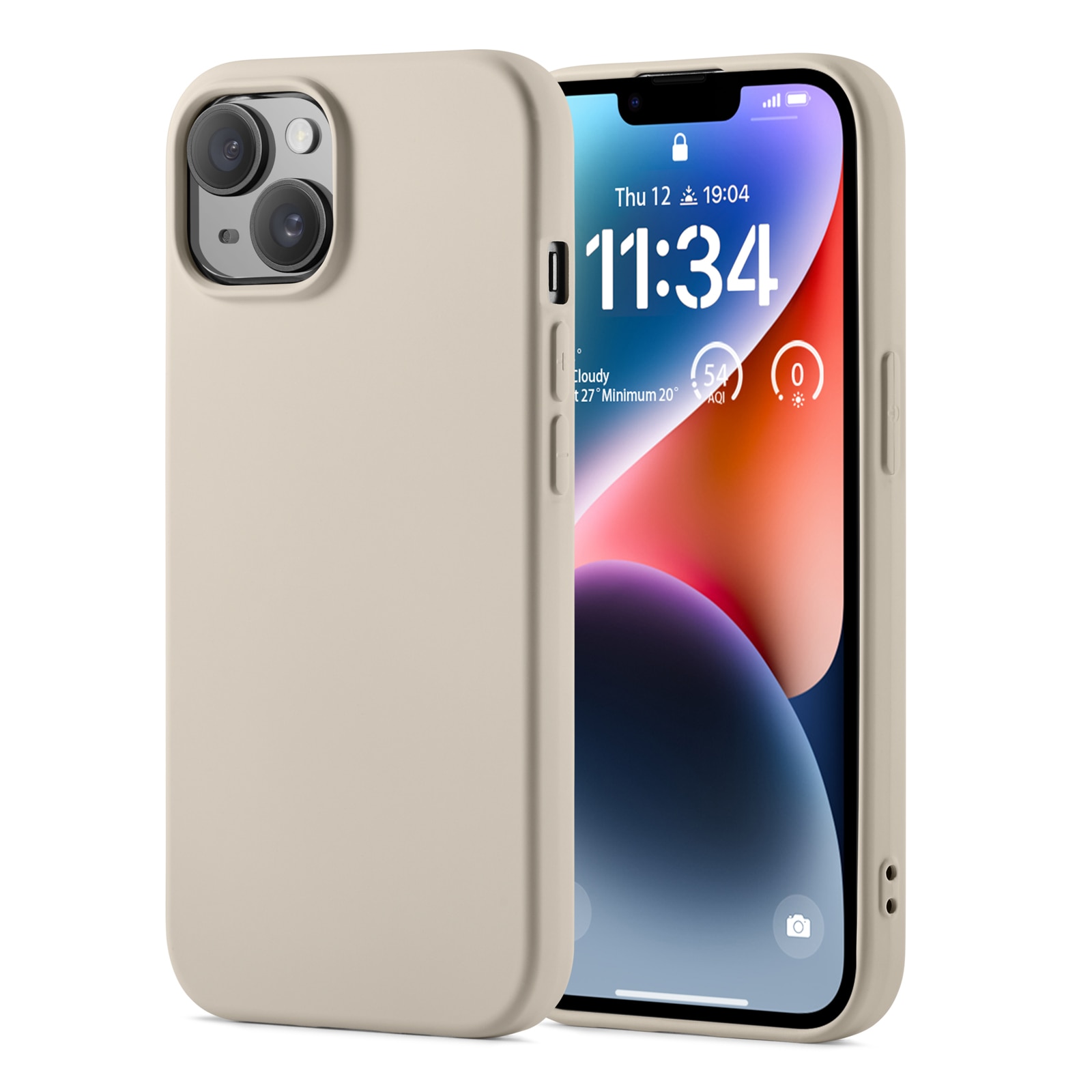 TPU suojakuori iPhone 13 Beige