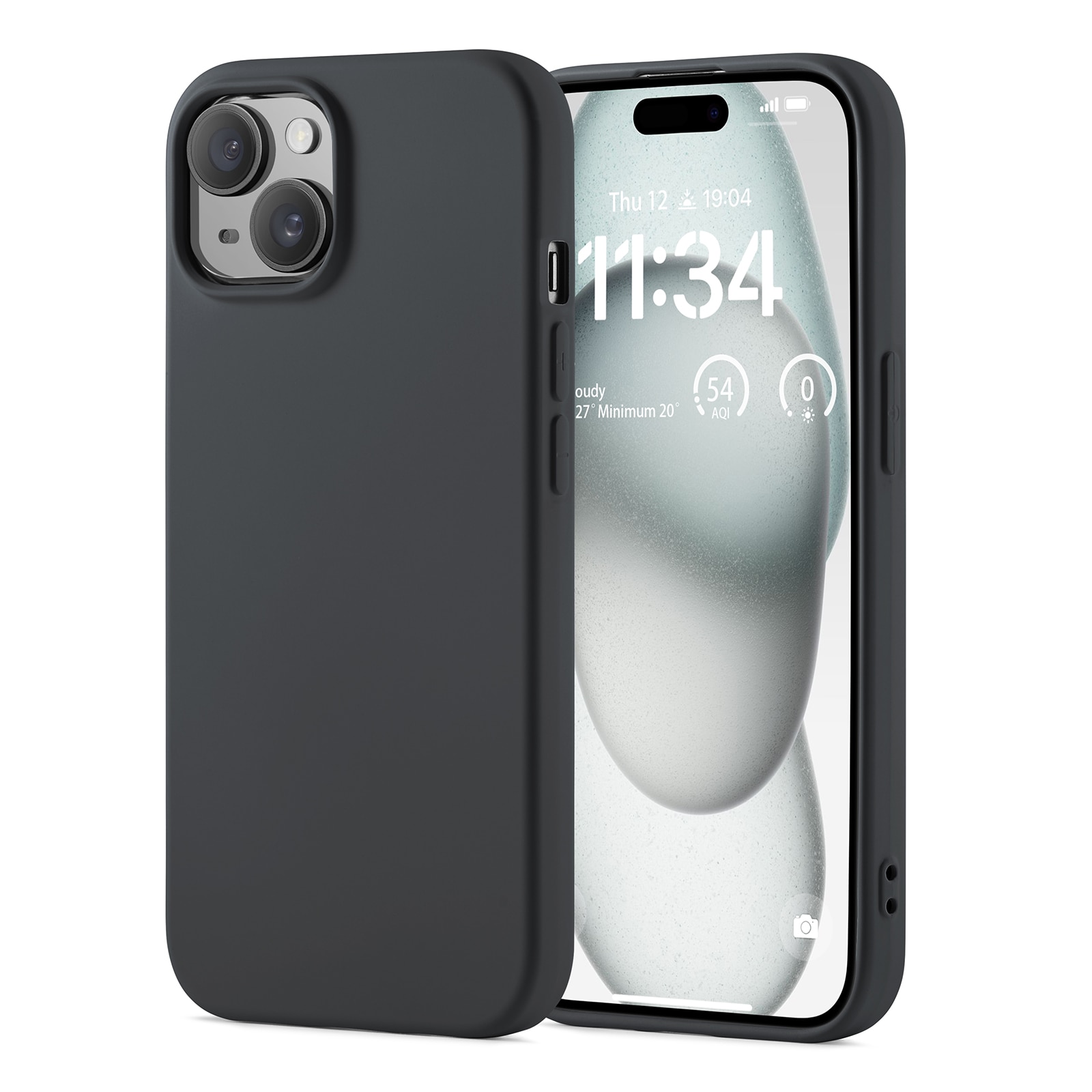 TPU suojakuori iPhone 15 Harmaa