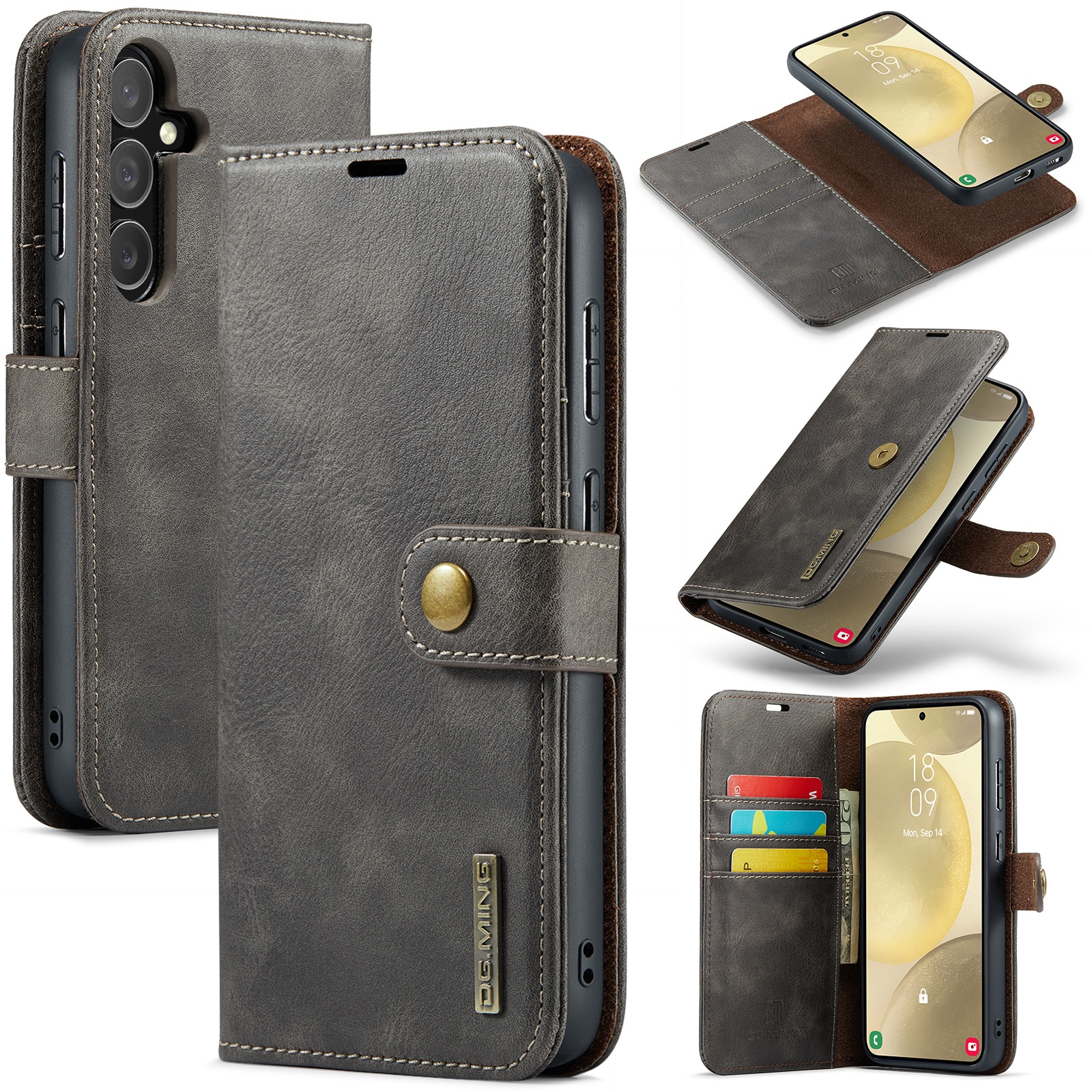 Magnet Wallet Samsung Galaxy S25 Brown